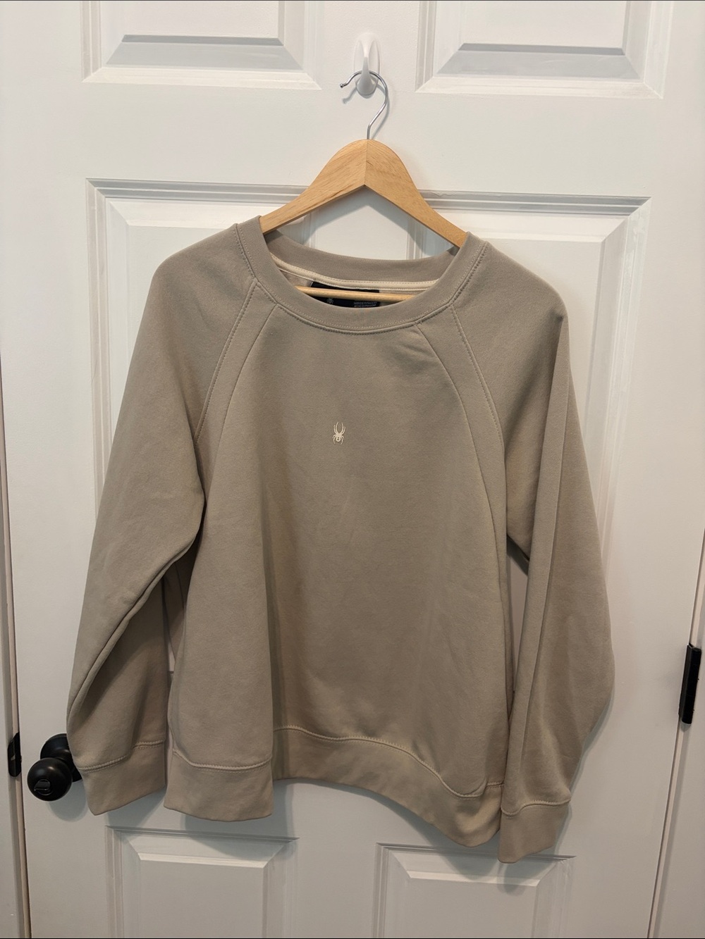 Spyder Women's Crewneck Sweatshirt in Light Taupe